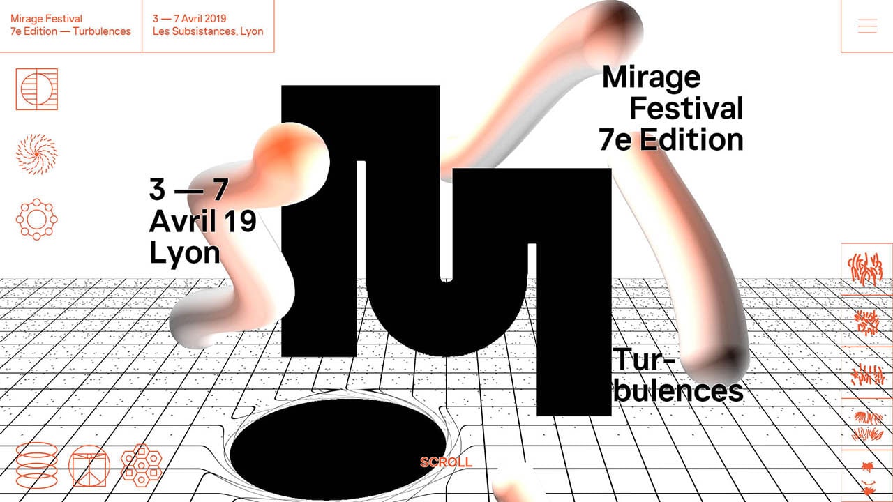 Mirage Festival 2019 website homepage