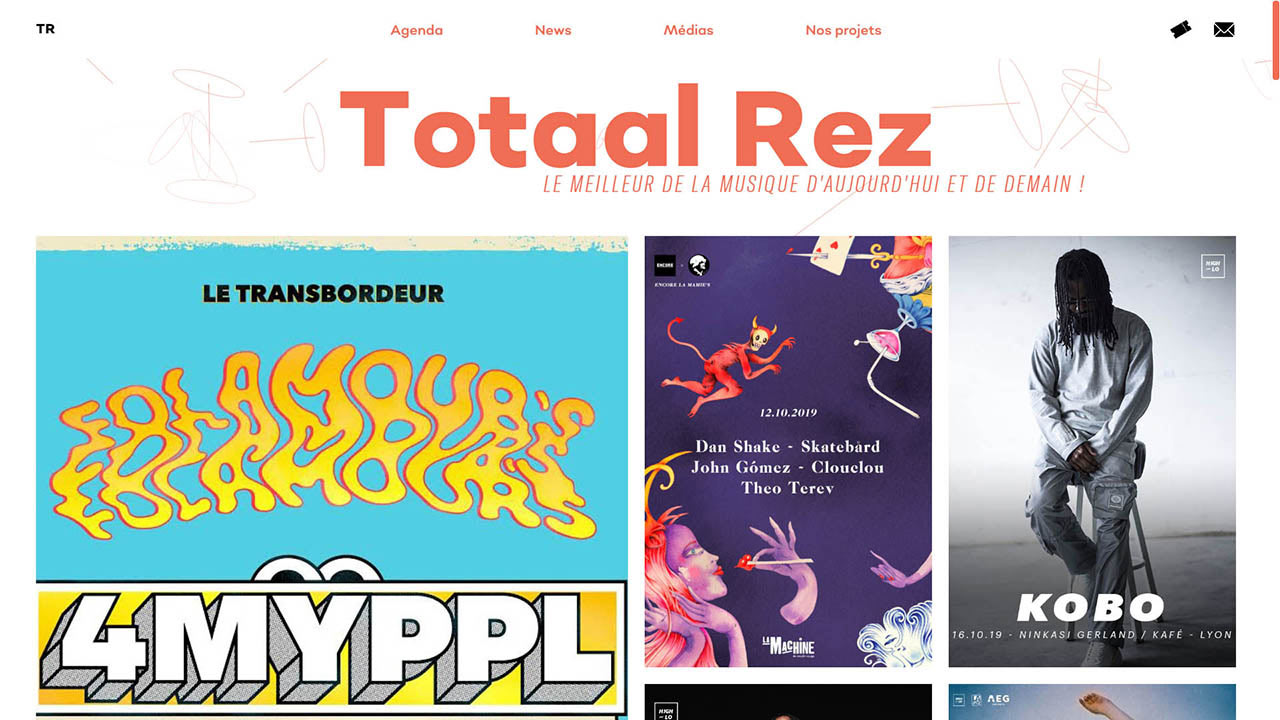 Totaal Rez website homepage