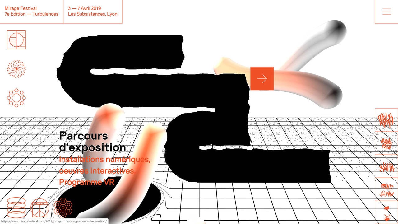 Mirage Festival 2019 Homepage screenshot