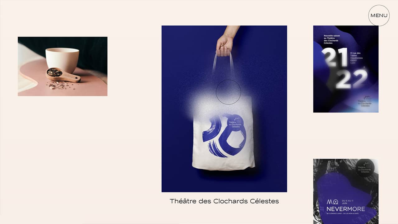Studio Tumulte homepage WebGL blur effect screenshot