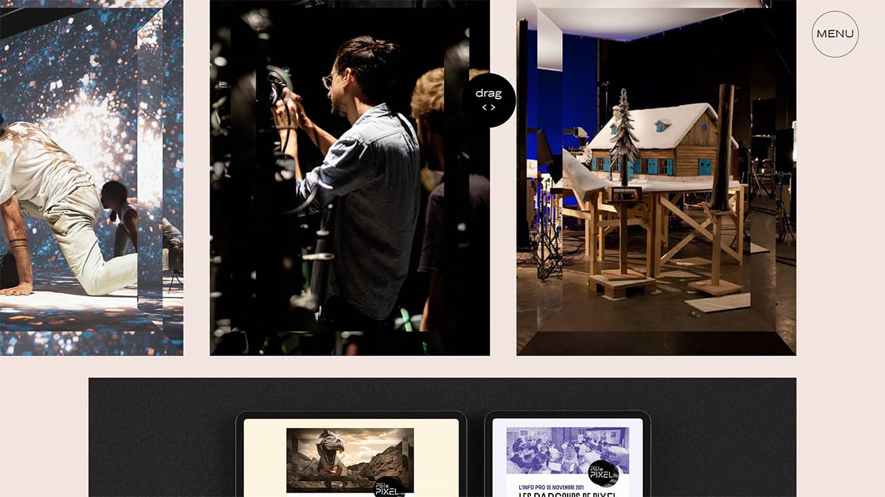 Studio Tumulte case study page screenshot